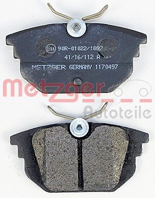 METZGER 1170497 Bremsbelagsatz, Scheibenbremse
